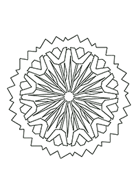mandala flowers coloring pages - page 13