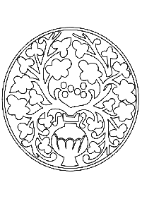 mandala flowers coloring pages - page 15