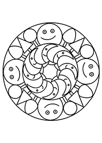 mandala flowers coloring pages - Page 2