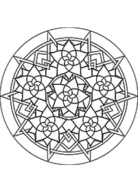 mandala flowers coloring pages - Page 20