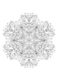 mandala flowers coloring pages - Page 23