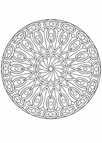 mandala flowers coloring pages - Page 25