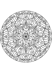 mandala flowers coloring pages - Page 27