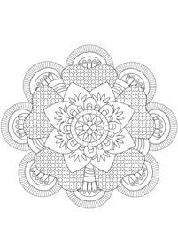 mandala flowers coloring pages - page 33