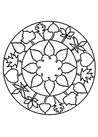 mandala flowers coloring pages - page 4