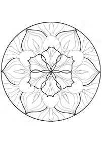mandala flowers coloring pages - page 40