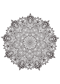 mandala flowers coloring pages - page 43