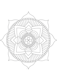 mandala flowers coloring pages - page 47