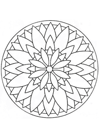 mandala flowers coloring pages - page 60