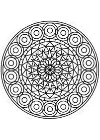 mandala flowers coloring pages - page 63