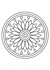 mandala flowers coloring pages - page 65
