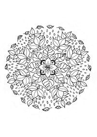 mandala flowers coloring pages - page 66