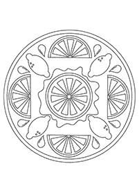 mandala flowers coloring pages - page 8