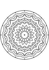 Simple Mandala coloring page - page 10
