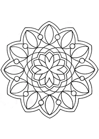 Simple Mandala coloring page - page 113