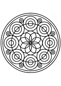 Simple Mandala coloring page - page 120