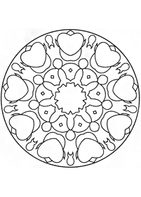 Simple Mandala coloring page - page 127
