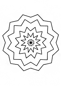 Simple Mandala coloring page - page 133