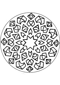 Simple Mandala coloring page - page 134