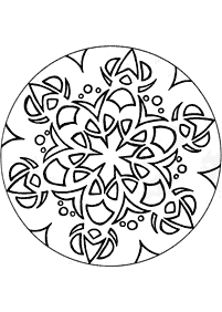 Simple Mandala coloring page - page 136