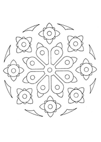 Simple Mandala coloring page - page 30