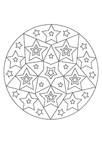 Simple Mandala coloring page - page 51