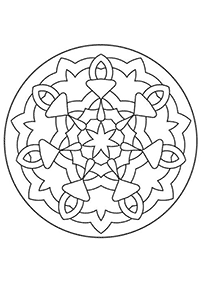 Simple Mandala coloring page - page 52