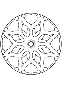 Simple Mandala coloring page - page 6