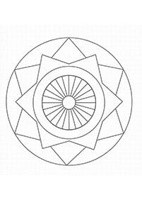 Simple Mandala coloring page - page 66