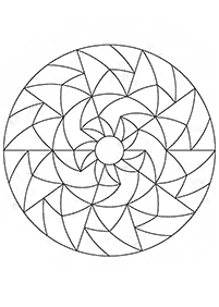 Simple Mandala coloring page - page 68
