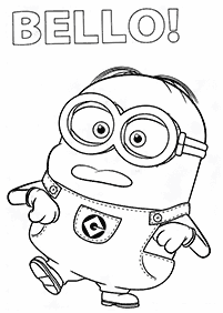 minions coloring pages - page 1