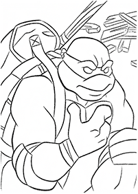 ninja turtles coloring pages - page 11