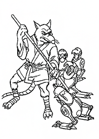 ninja turtles coloring pages - page 58