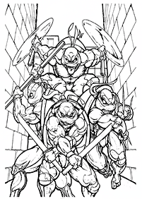 ninja turtles coloring pages - page 66