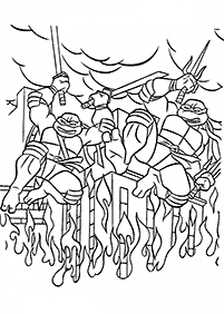 ninja turtles coloring pages - page 81