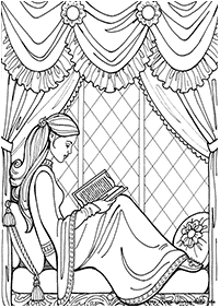 princess coloring pages - page 33