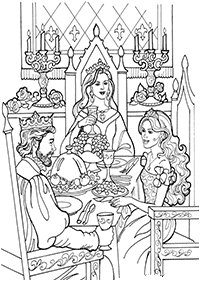 princess coloring pages - page 35
