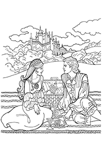 princess coloring pages - page 41