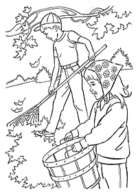 autumn coloring pages - page 34