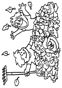 autumn coloring pages - page 8