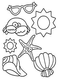 summer coloring pages - page 19