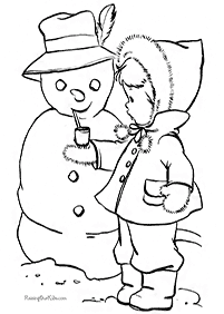 winter coloring pages - page 16