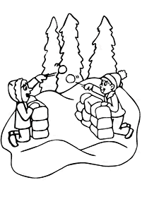 winter coloring pages - page 31
