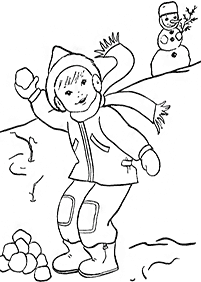 winter coloring pages - page 41