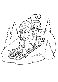 winter coloring pages - page 46