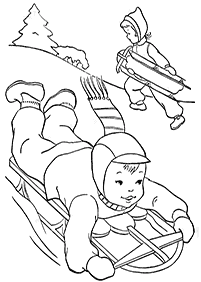 winter coloring pages - page 49