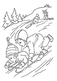 winter coloring pages - page 56