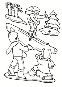 winter coloring pages - page 67