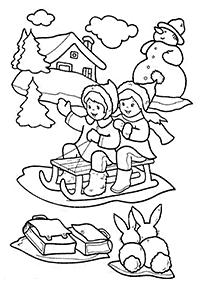 winter coloring pages - page 69