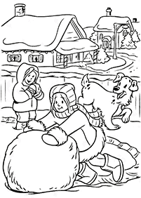 winter coloring pages - page 74